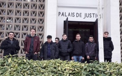 Les 1ères CAP électricité et maintenance moto au Palais de justice de Saint-Nazaire