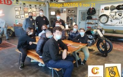 Les classes de 2nde BAC et CAP MOTOCYCLE accueillis au VILLAGE MOTOS